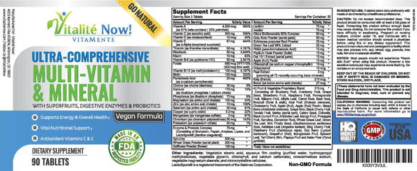 Vegan Multivitamin and Mineral