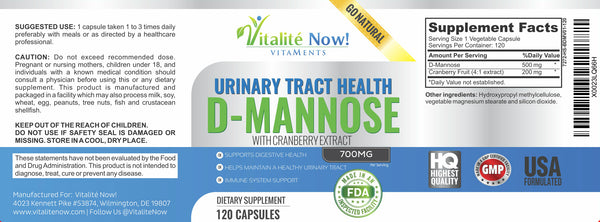 Pure D-Mannose with Cranberry Extract