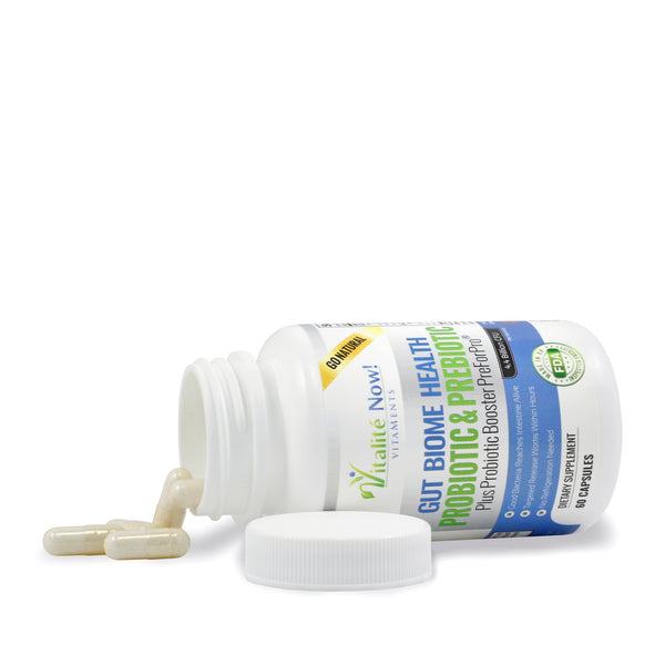 Premium Probiotic Plus Ultimate Prebiotic - Gut Biome Builder & Restoration