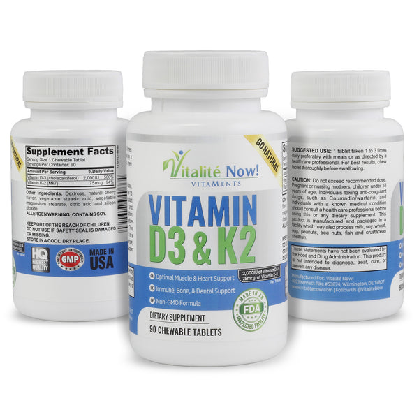 Vitamin D3 + K2