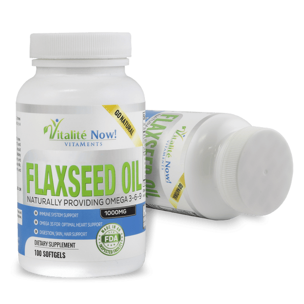 Organic Flaxseed Oil Softgels 100 count