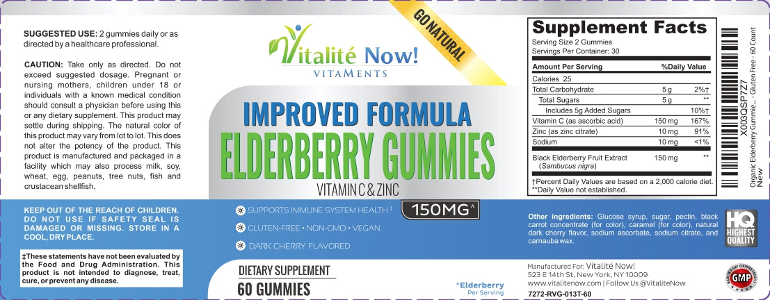 Organic Elderberry Gummies