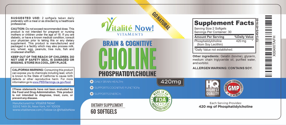 High Potency Choline Phosphatidyl