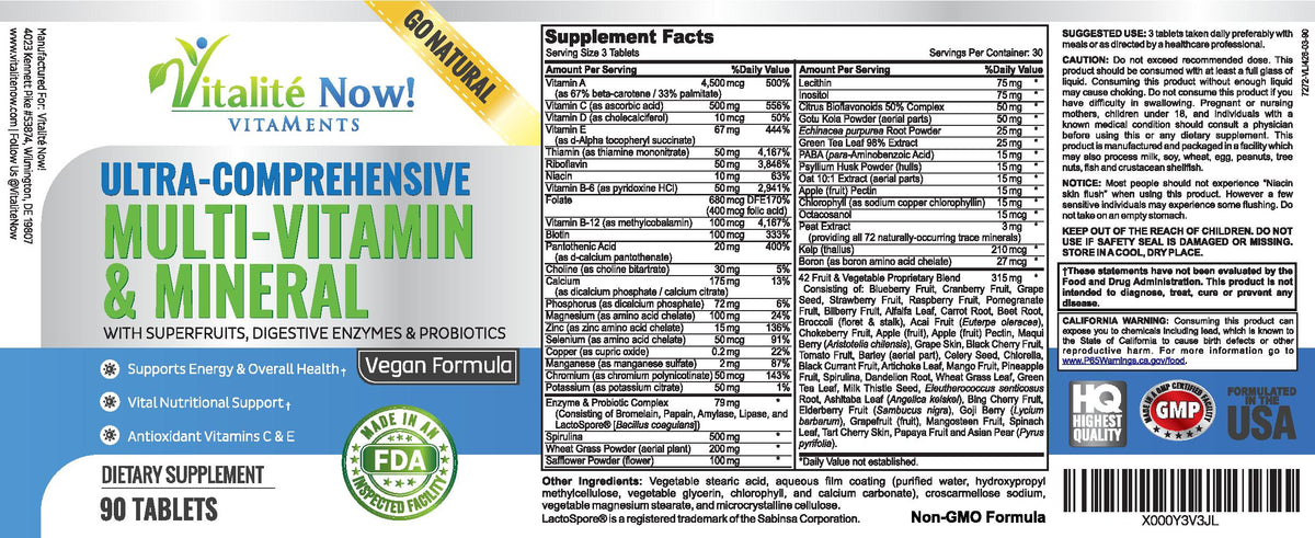 Vegan Multivitamin and Mineral