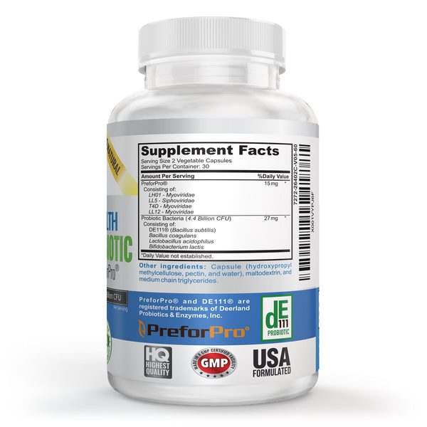 Premium Probiotic Plus Ultimate Prebiotic - Gut Biome Builder & Restoration