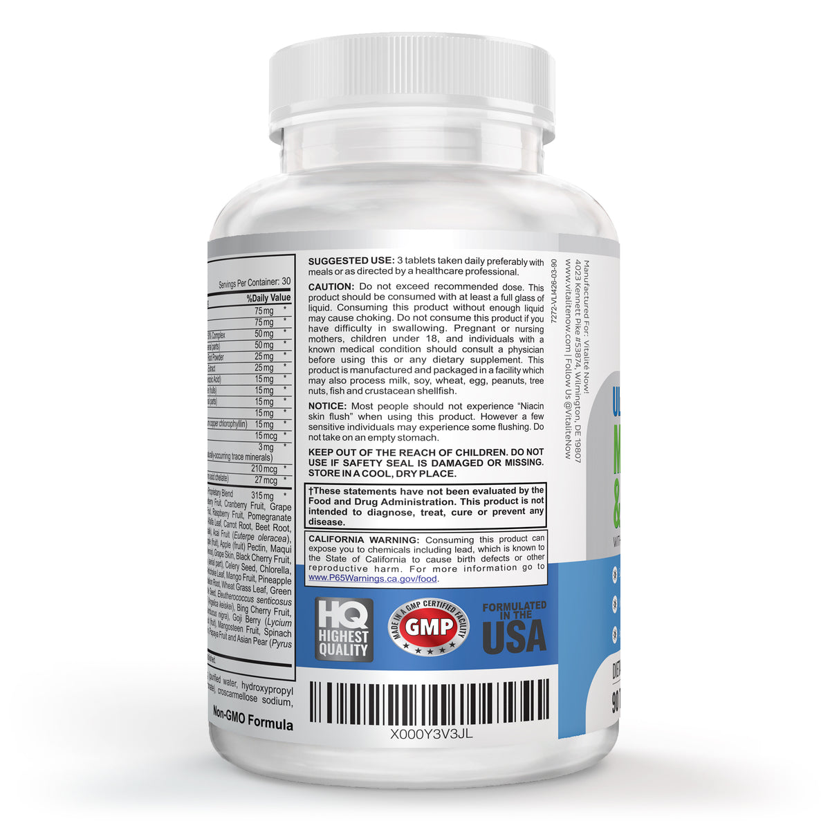 Vegan Multivitamin and Mineral