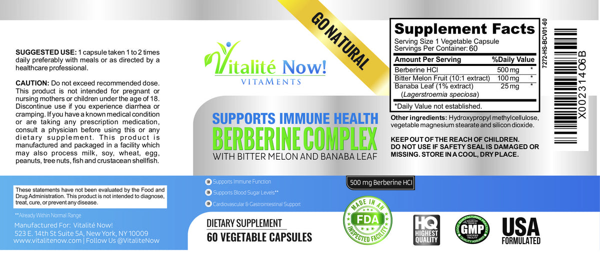 Berberine + Bitter Melon & Banaba
