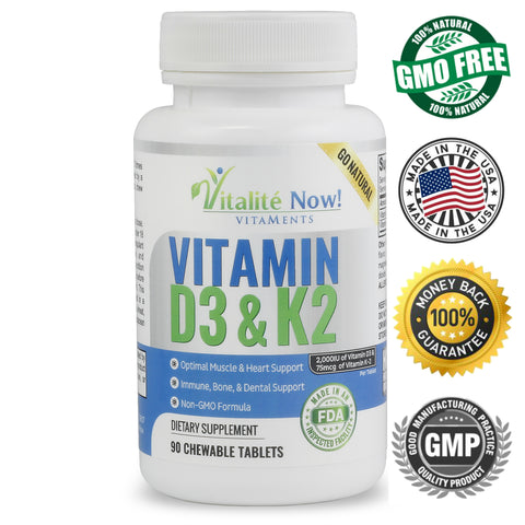 Vitamin D3 2000 IU + Vitamin K2